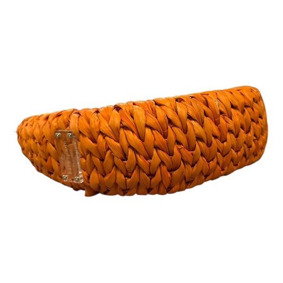 Kate Spade Rare Orange Slice with a Twist Wicker Straw Bag Collectors Dream - Picture 5 of 8